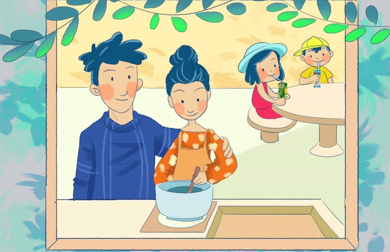 Con truong thanh nho nhung bua sang day tinh yeu thuong hinh anh