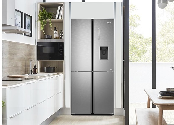 Tu lanh 4 cua Aqua - cong nghe Twin Inverter, gia tu 25 trieu dong hinh anh