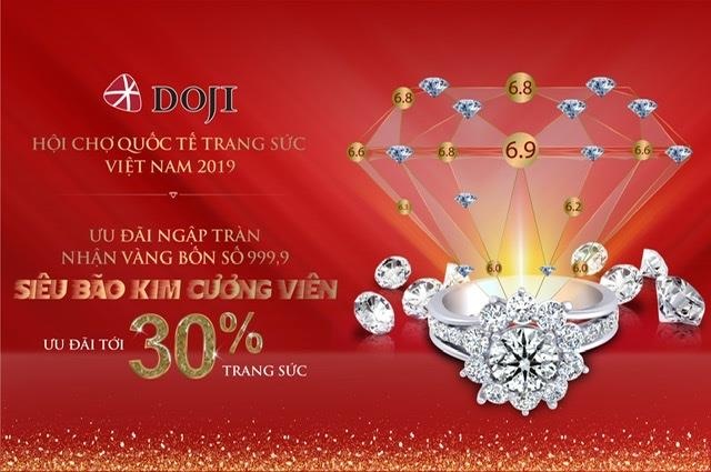 DOJI uu dai trang suc toi 30%, tang vang 9999 hinh anh