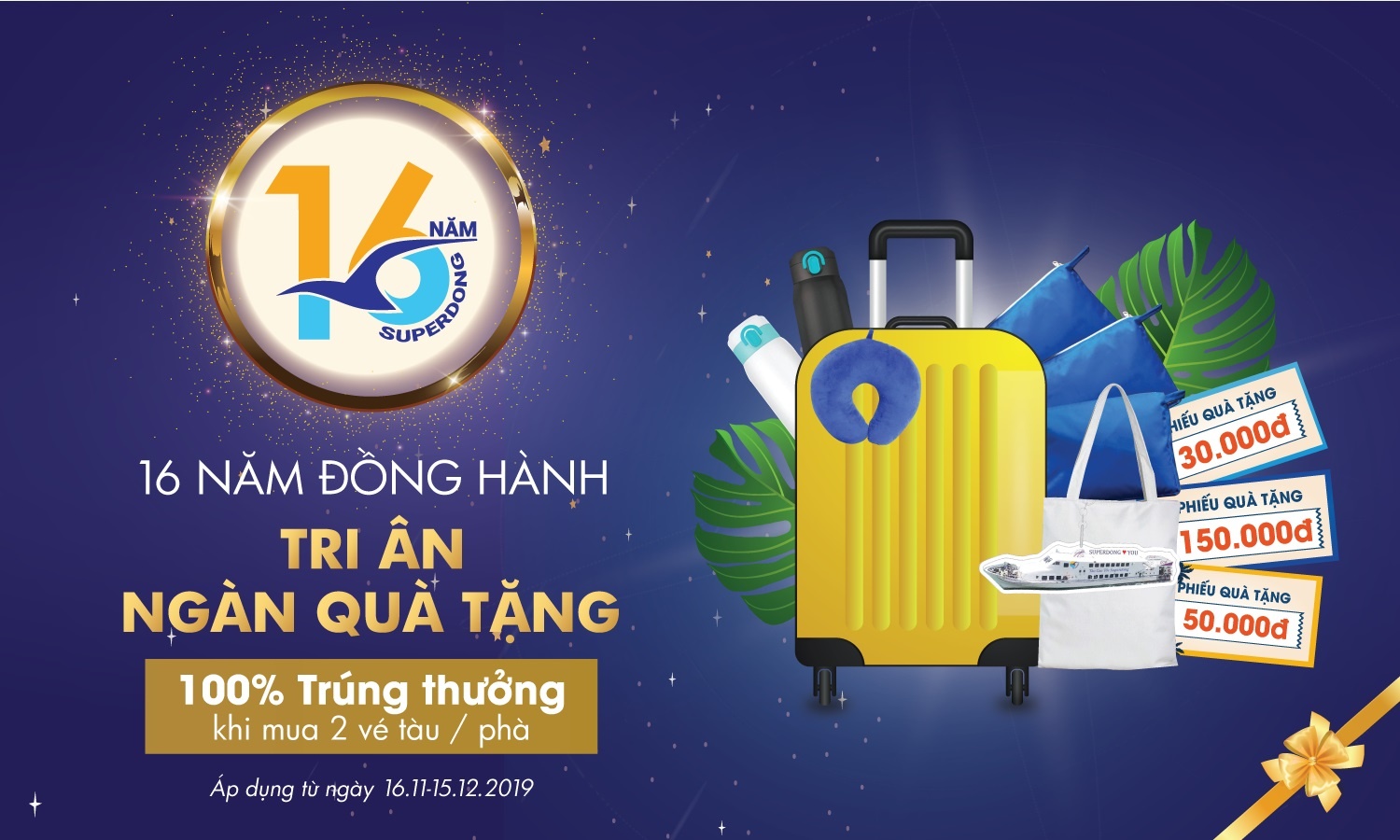 Mung sinh nhat 16 tuoi, Superdong chi 10 ty tri an khach hang hinh anh