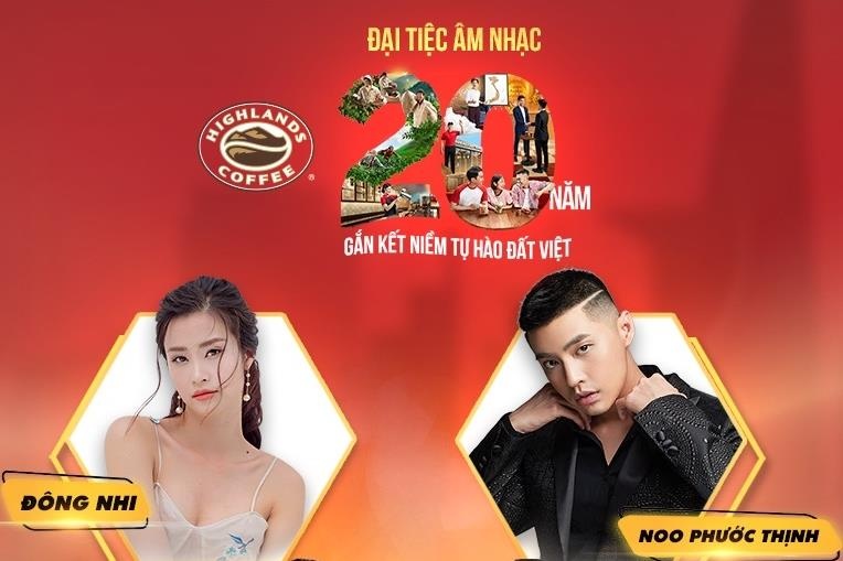 Noo Phuoc Thinh hoi ngo Dong Nhi tai dai tiec am nhac Highlands Coffee hinh anh