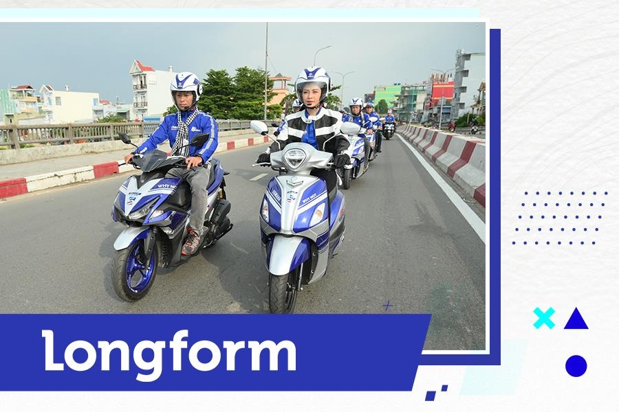 Da qua thoi xe tay ga chi de 'uong xang', dao pho hinh anh