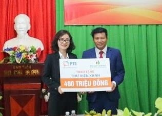 PTI tang 'thu vien xanh' cho truong Tieu hoc Ky Lam, Ha Tinh hinh anh