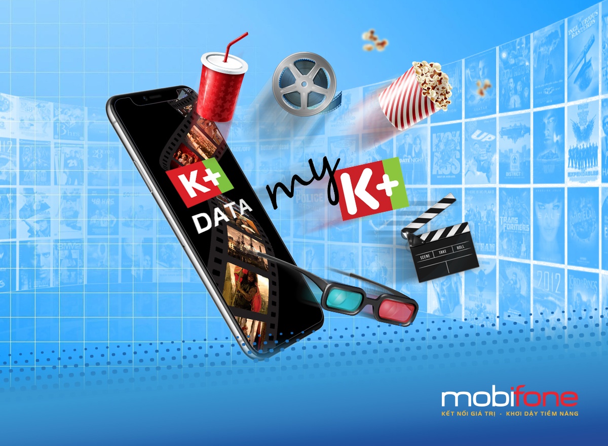 Giai tri voi kho phim, video K+ Data cua MobiFone hinh anh
