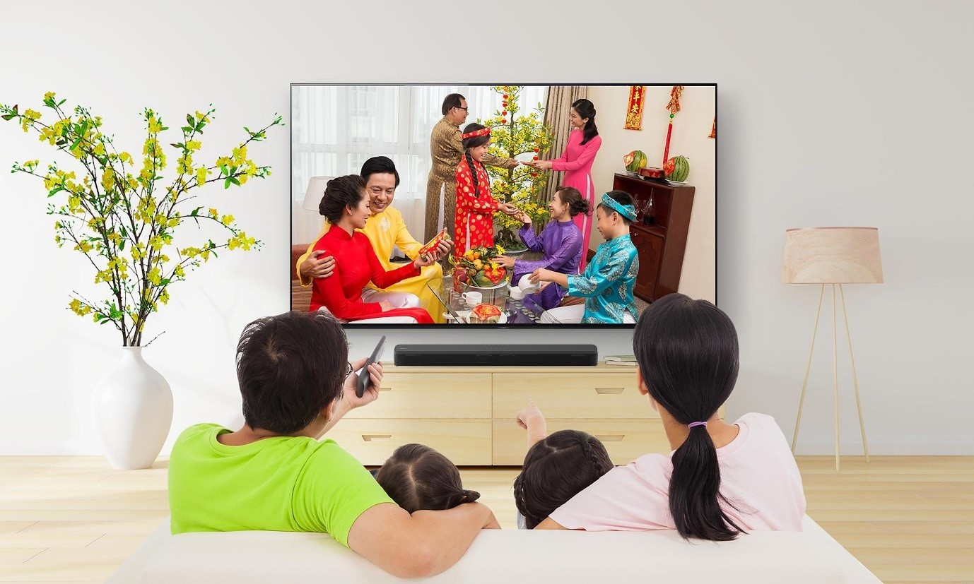 TV Android Sony tich hop tro ly ao, tang cuong kho noi dung dip Tet hinh anh