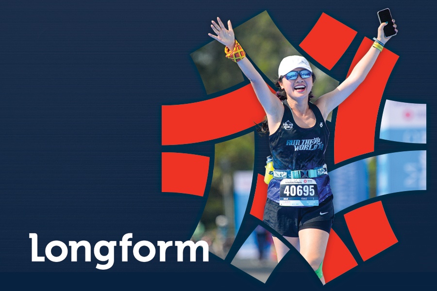 Duong dua marathon - noi gioi han thanh vach dich, y chi hoa buoc chan hinh anh