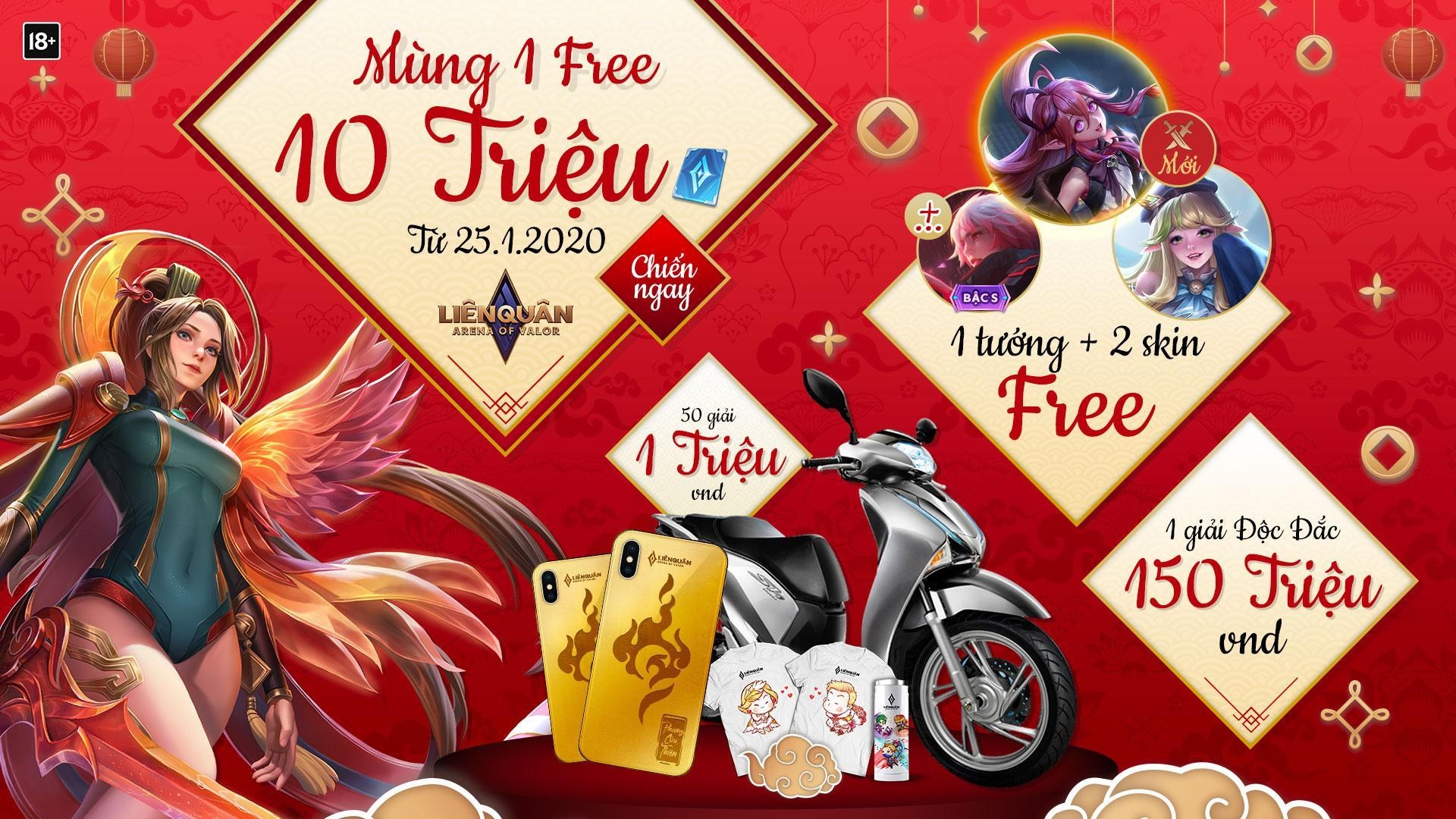 Chieu long nguoi choi, Lien Quan Mobile tang 10 trieu quan huy hinh anh