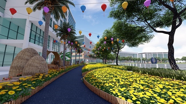 Dao quanh nhung diem du xuan hap dan tai TP.HCM dip Tet Canh Ty hinh anh