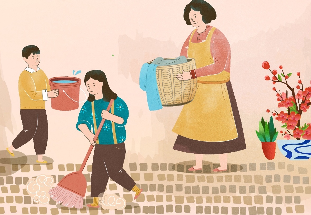 Don nha don Tet trong quan niem nguoi Viet xua va nay hinh anh