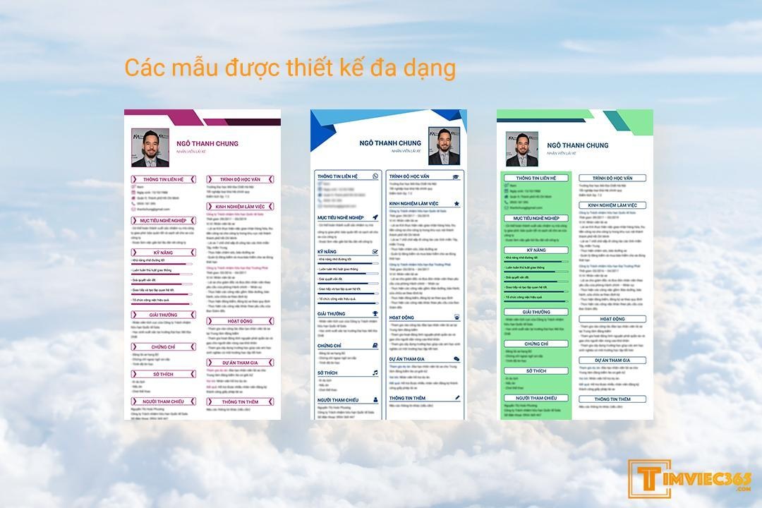 Tao CV an tuong cung timviec365.com hinh anh