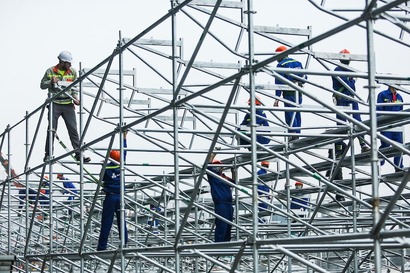 Duong dua F1 Ha Noi buoc vao giai doan hoan thien hinh anh