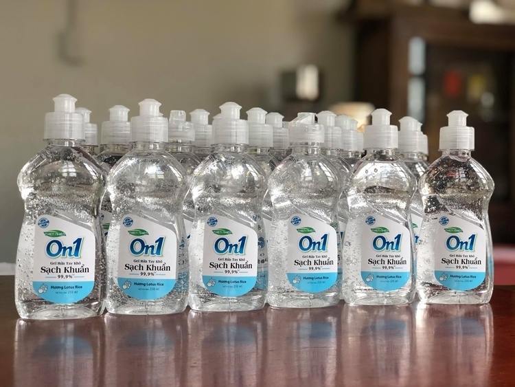 Lixco ra mat san pham gel rua tay kho On1 ho tro phong dich benh hinh anh
