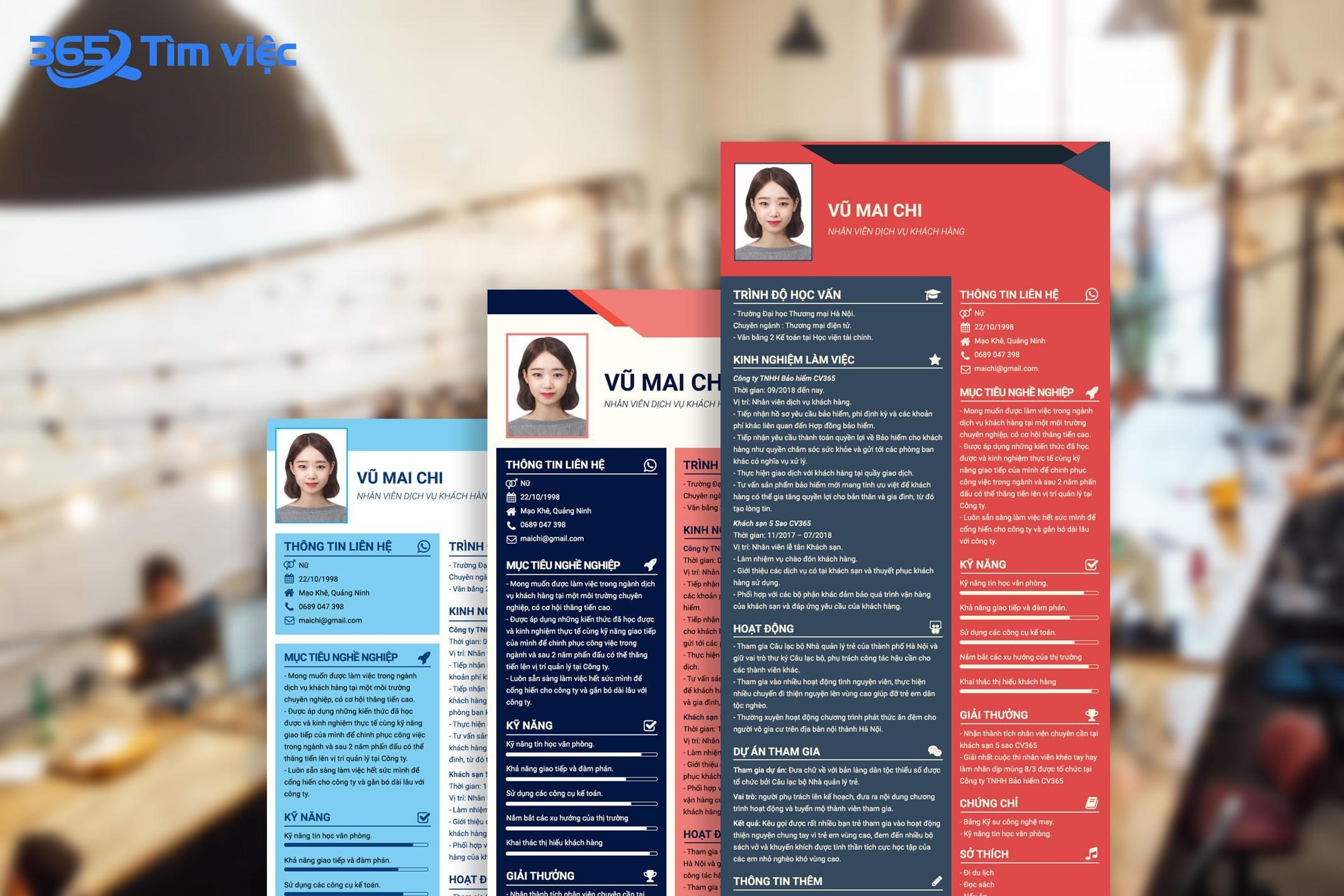 Tao CV xin viec anh 1