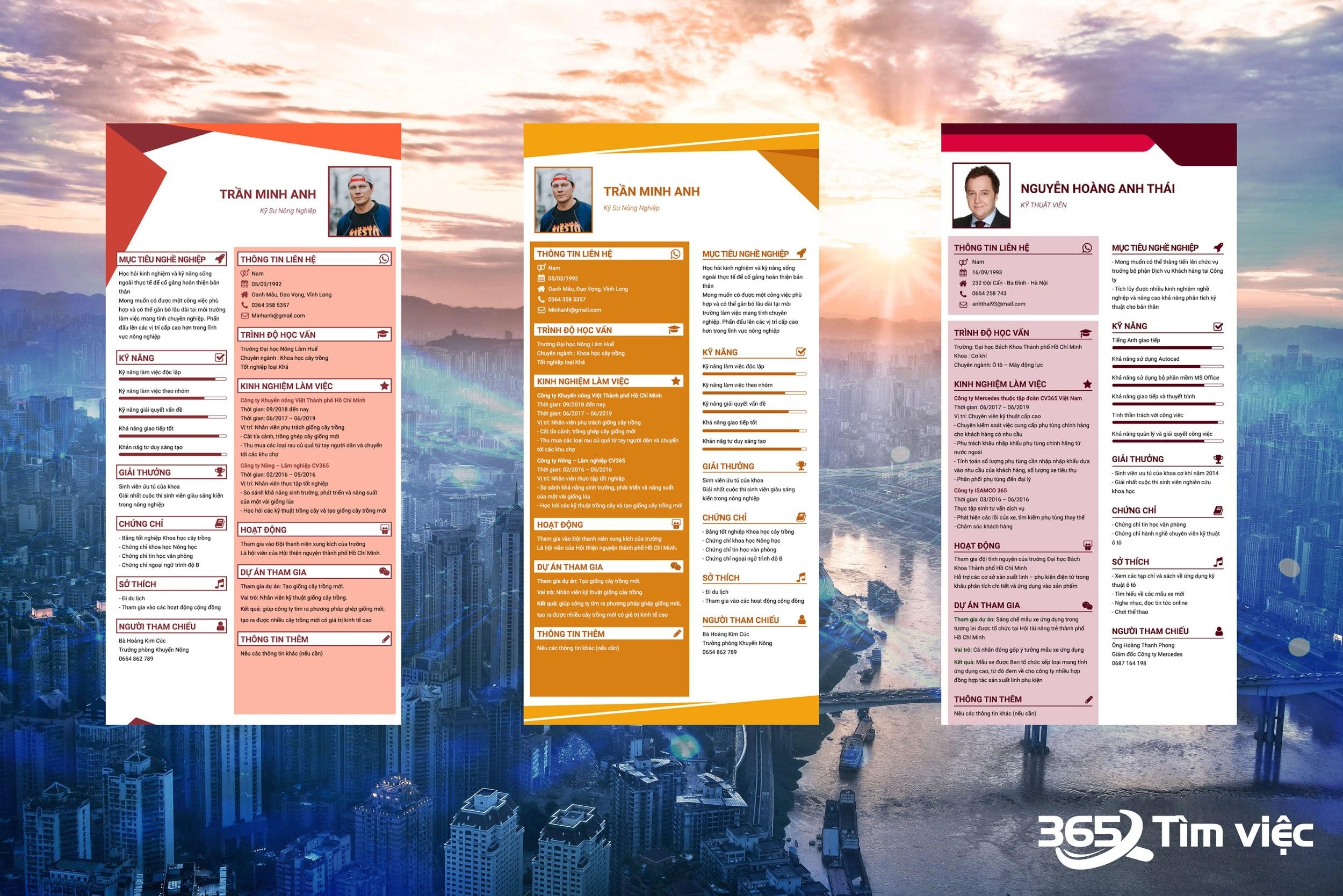 Tao CV xin viec anh 2