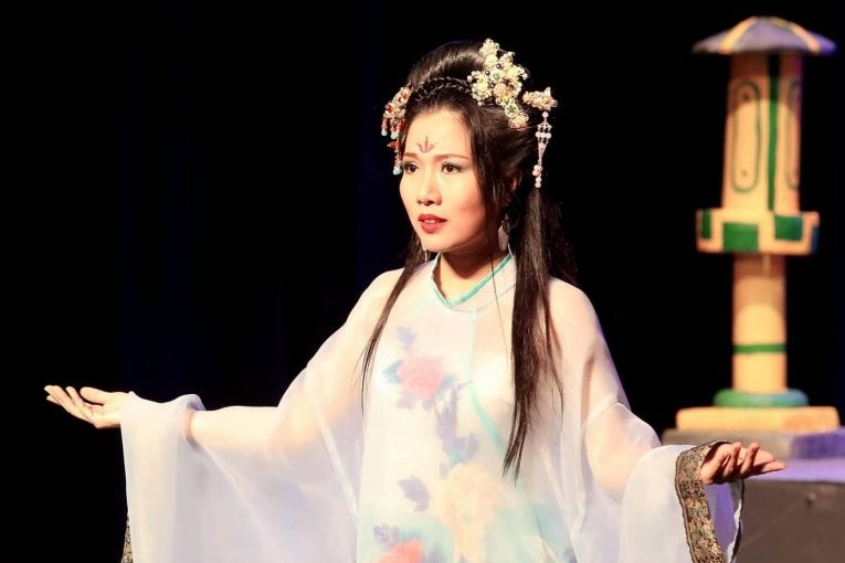 Dien vien Thuy Duong tro lai san khau voi vo kich 'Cuoc chien sac dep' hinh anh