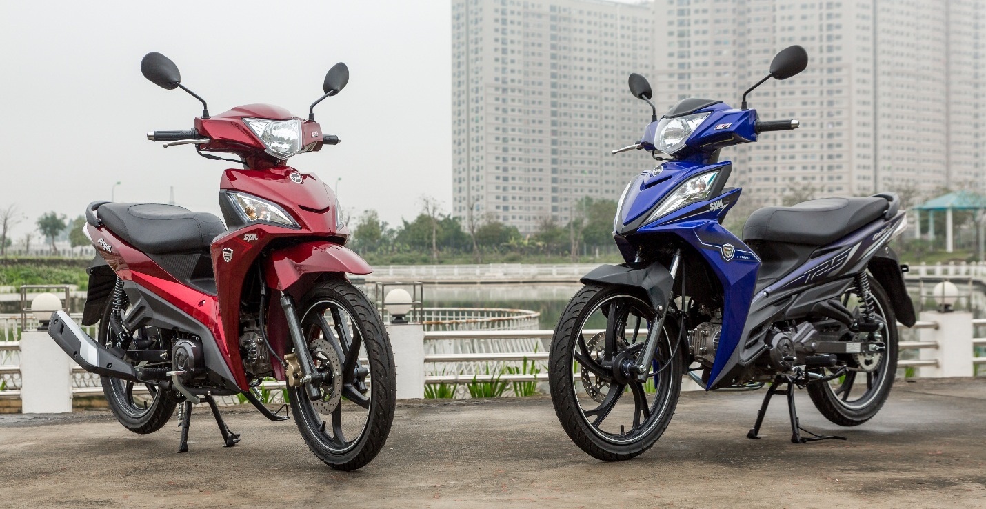 SYM ra mat hai mau xe so 125 cc, gia tu 24,7 trieu dong hinh anh