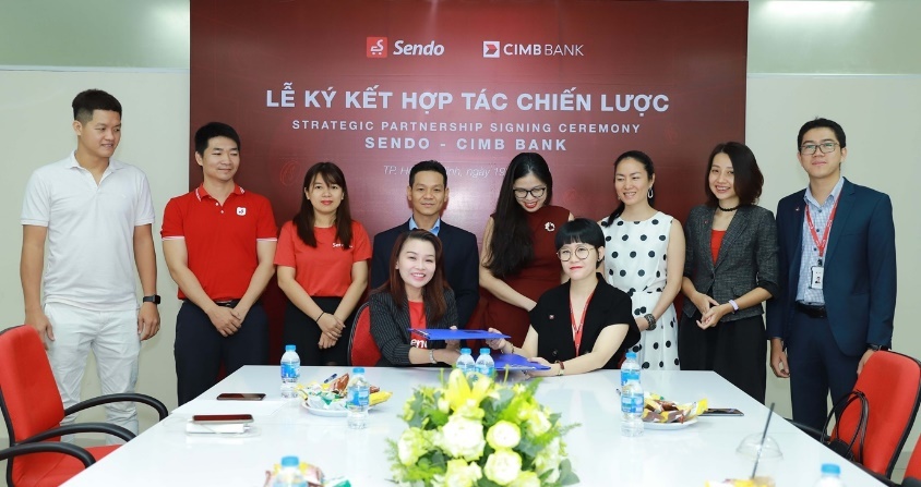 CIMB dua san pham vay tieu dung len san Sendo hinh anh