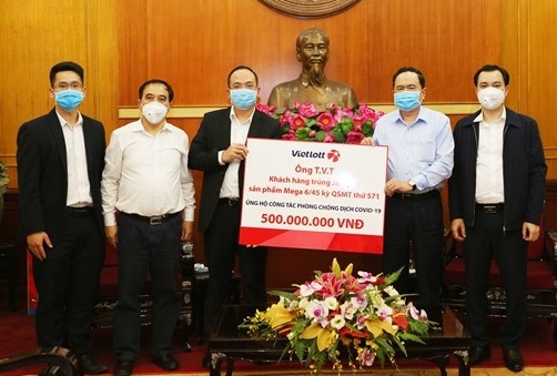 Viettlott cung nguoi choi trung Jackpot ho tro phong dich Covid-19 hinh anh