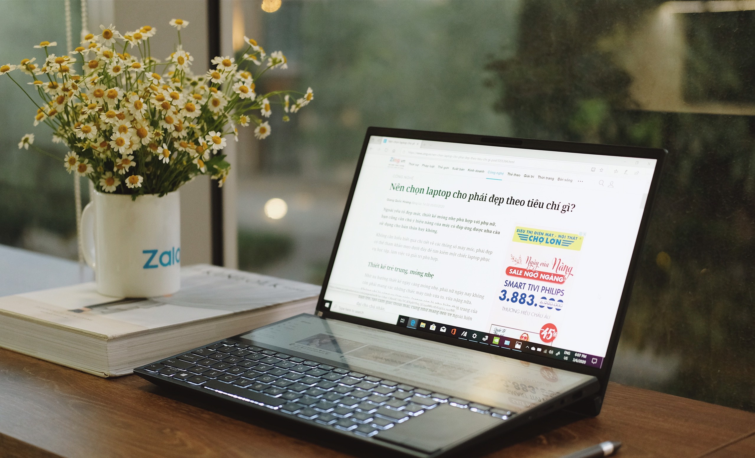 Laptop sang tao noi dung Asus ZenBook Duo anh 4