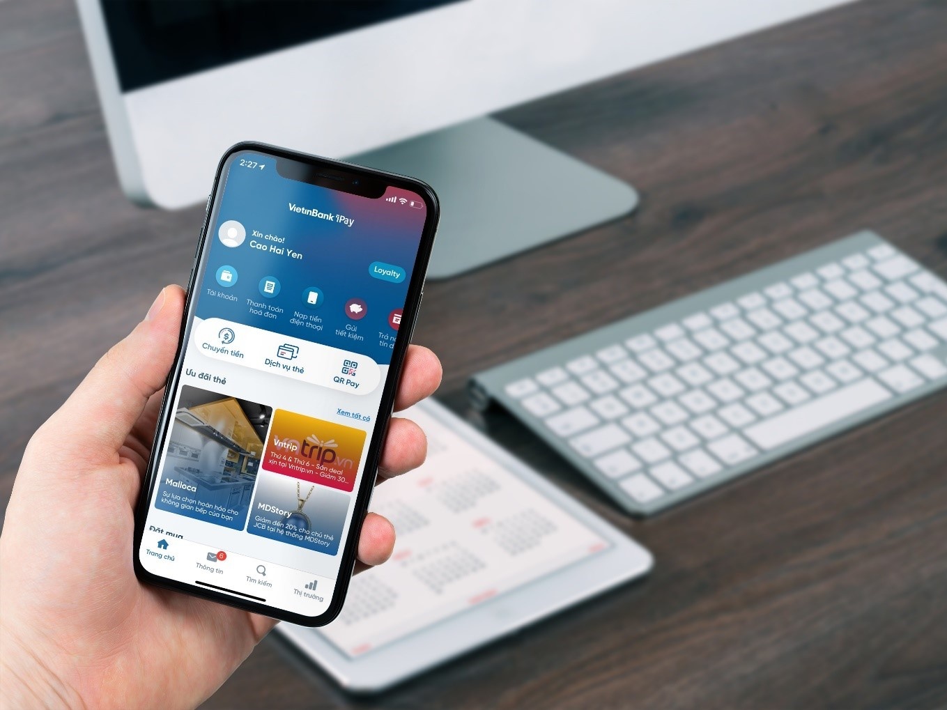 VietinBank tang 30.000 dong, mien phi giao dich tren iPay Mobile hinh anh