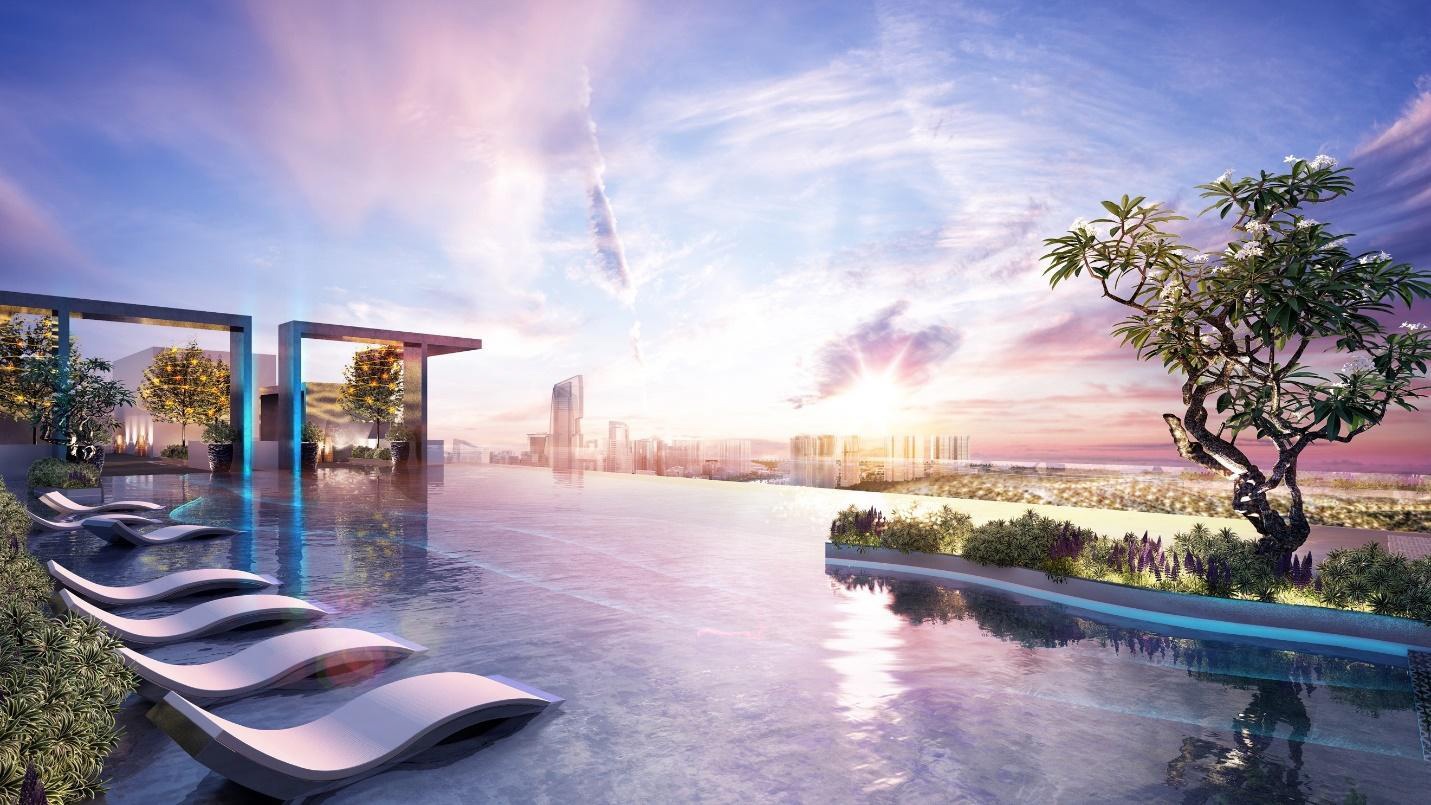 Be boi lung chung troi noi toa thap doi 41 tang tai Ecopark hinh anh