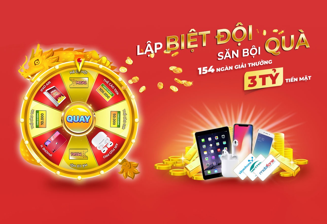 Ung dung Mega1 mo vong quay trung thuong 'Lap biet doi - san boi qua' hinh anh