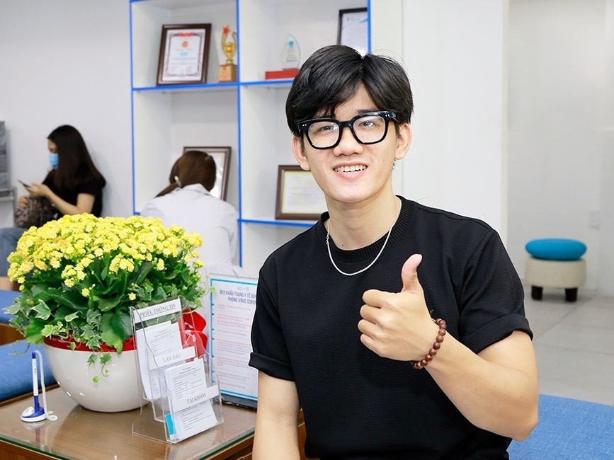 Nam sinh tiet lo bi quyet tri het mun an sau mot thang hinh anh