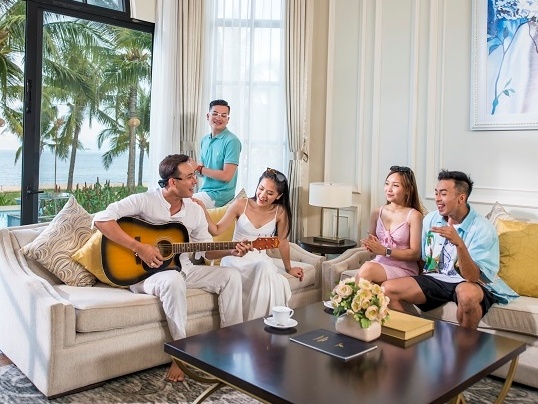 Trai nghiem du lich nghi duong tai biet thu bien Vinpearl hinh anh