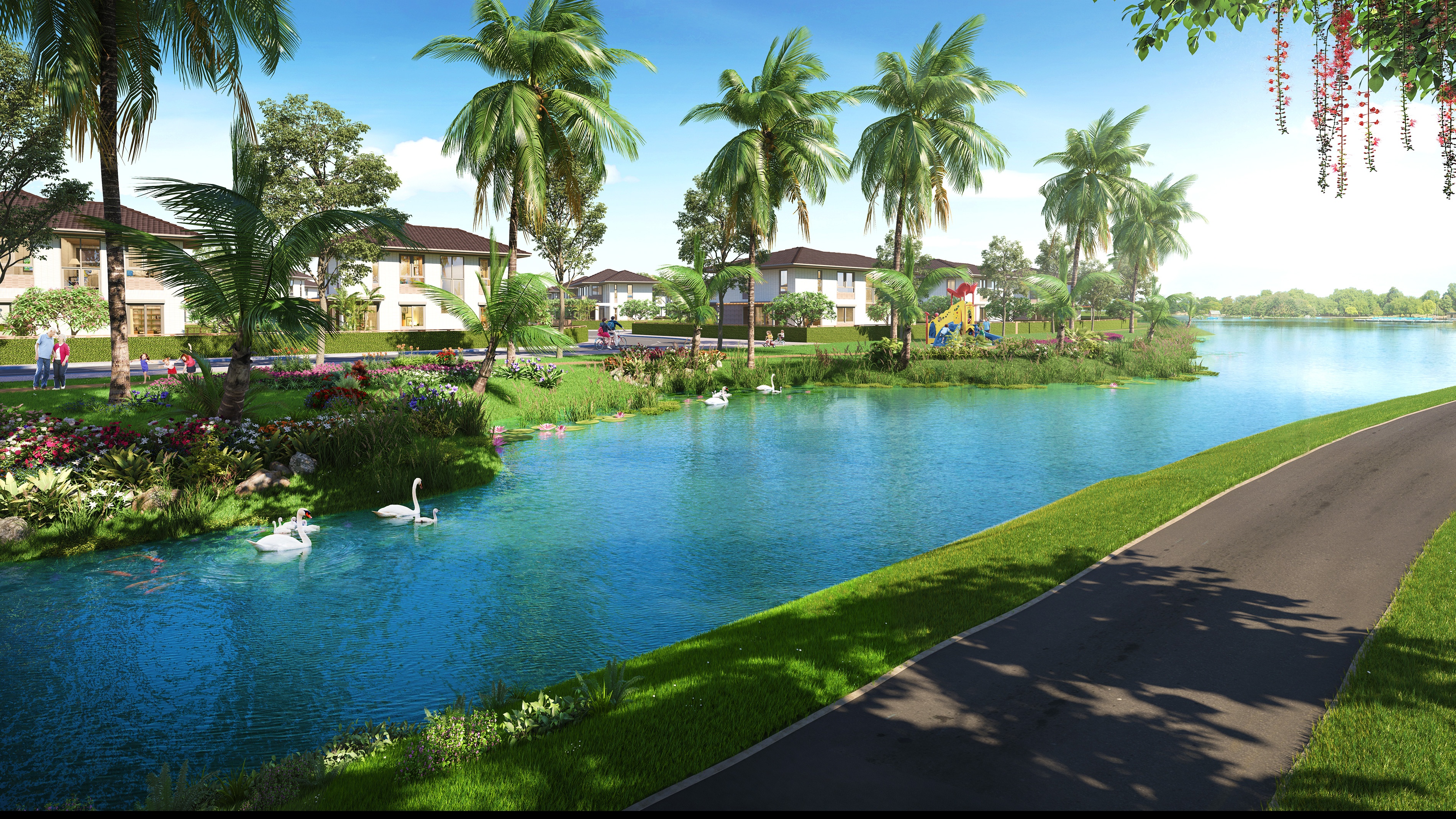 Moi truong song gan thien nhien tai du an co 95 ha mang xanh, mat nuoc hinh anh