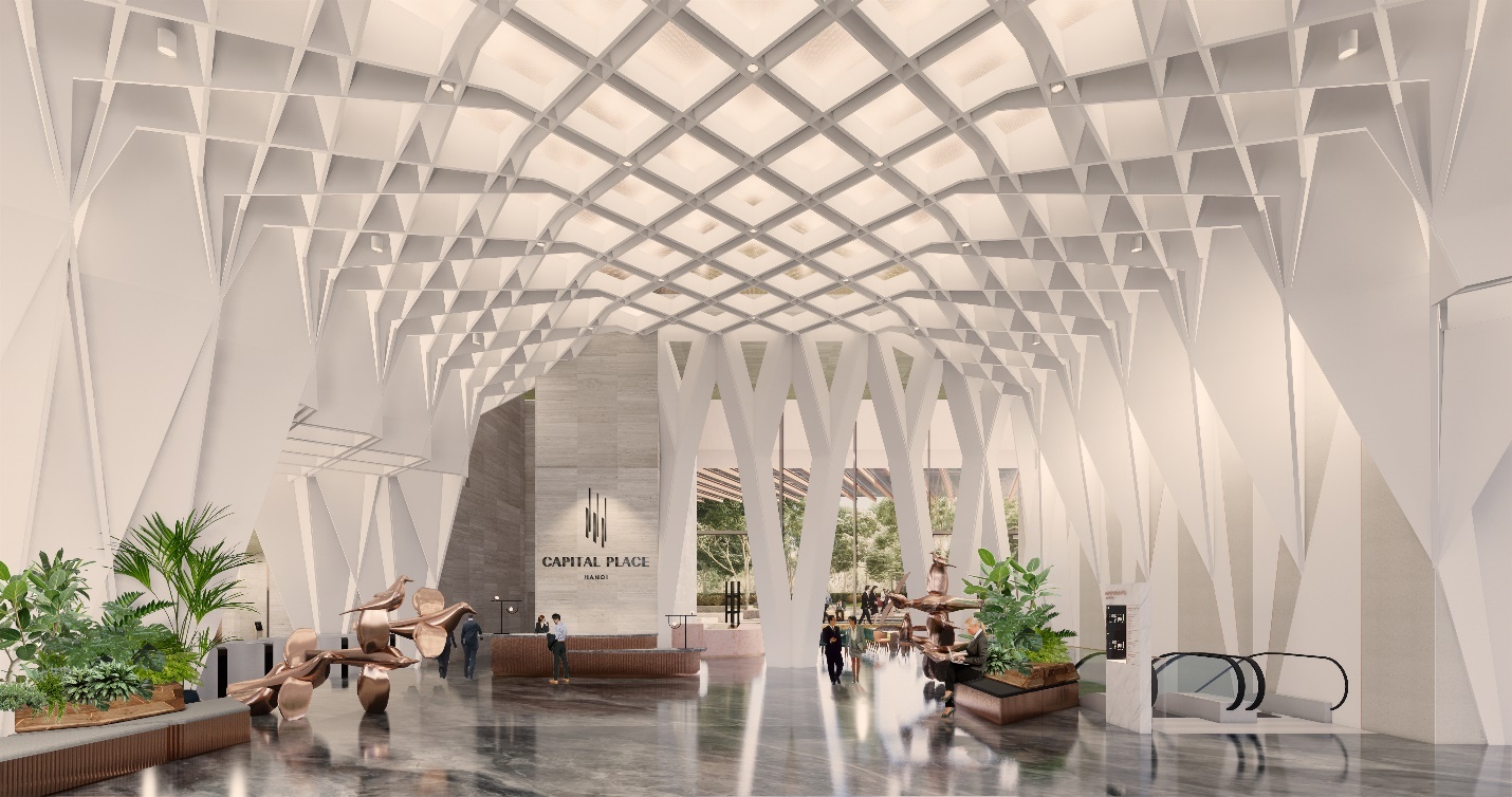 Toa nha Capital Place lay cam hung tu hinh tuong rong bay len hinh anh