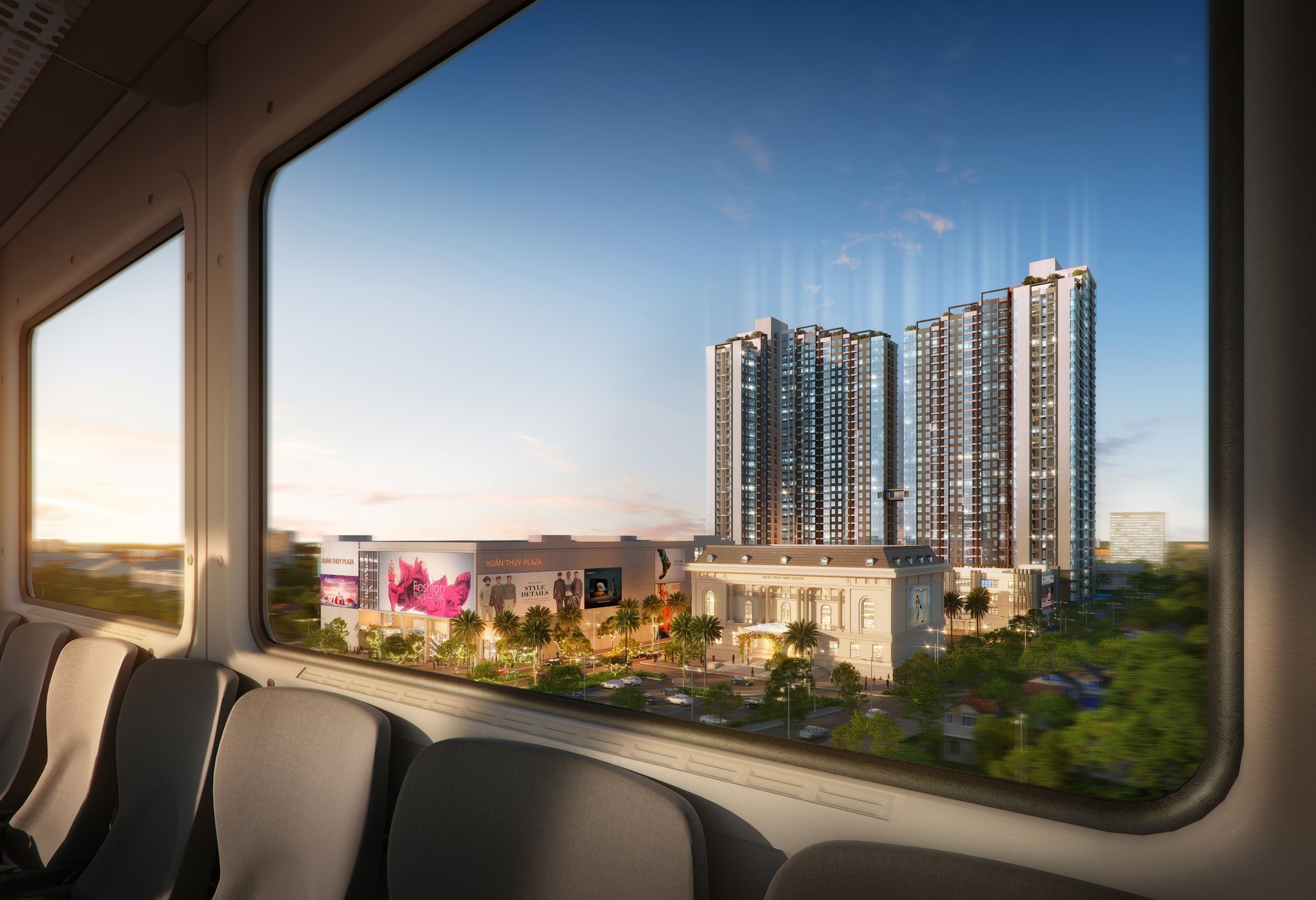 Mipec Rubik360 huong loi tu tuyen metro Nhon - ga Ha Noi lien ke hinh anh