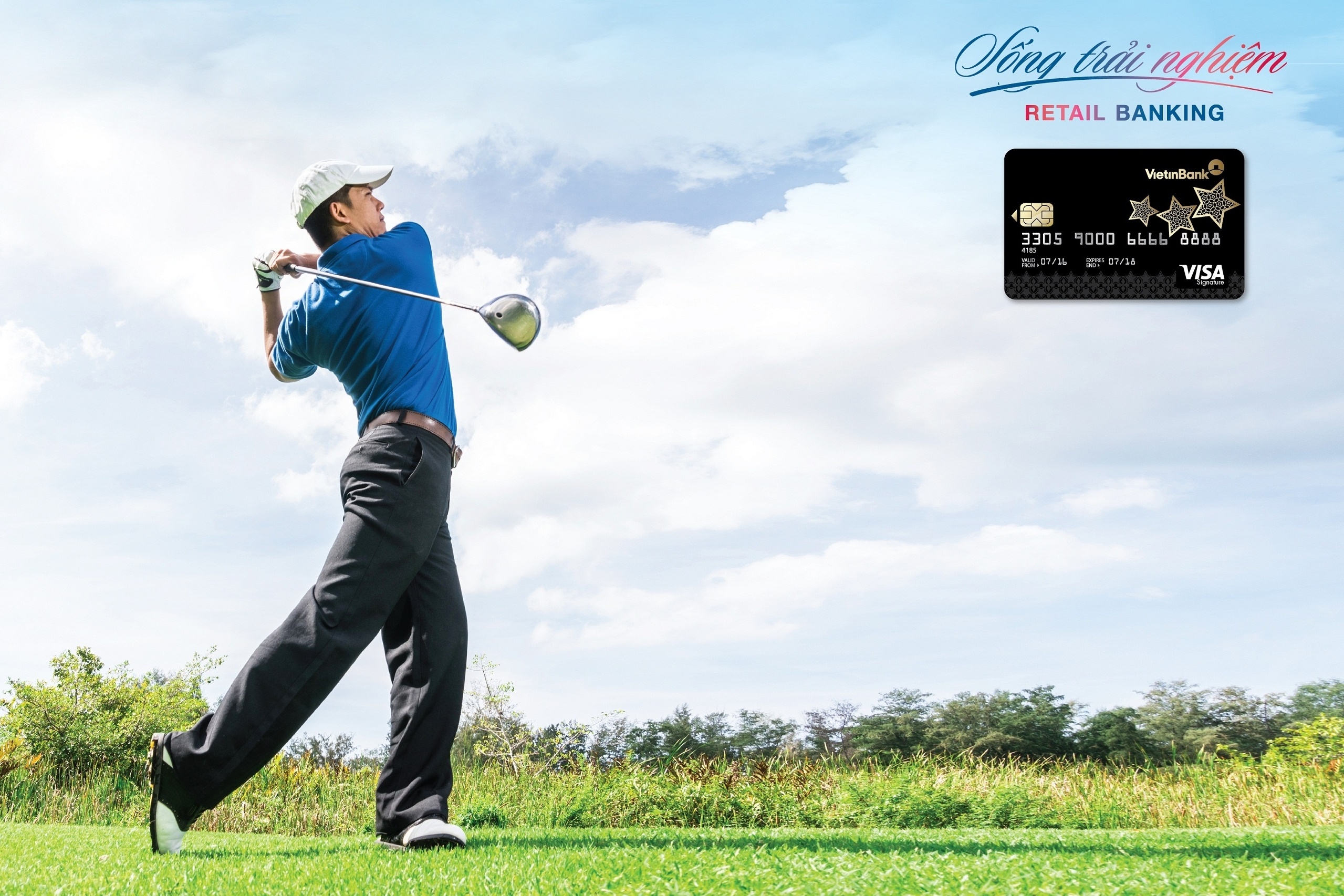 Dac quyen golf hap dan cho chu the VietinBank Visa Signature hinh anh