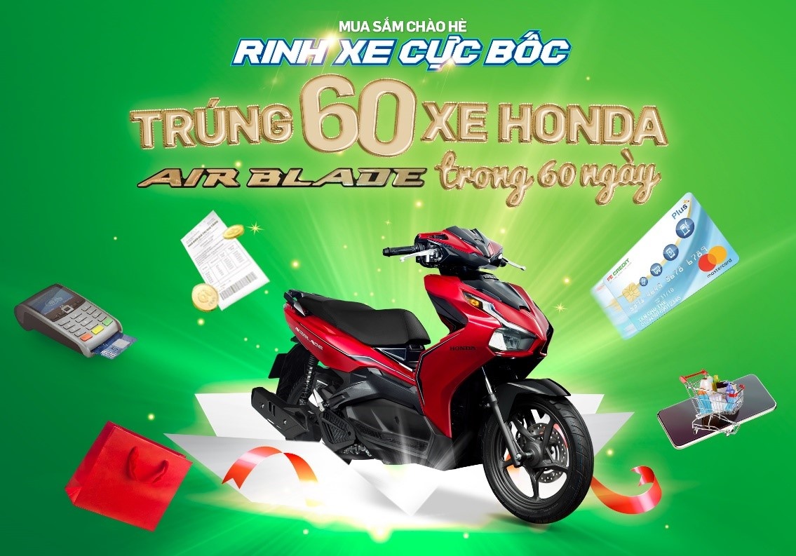 Mua sam qua the FE Credit, trung xe Honda Air Blade hinh anh