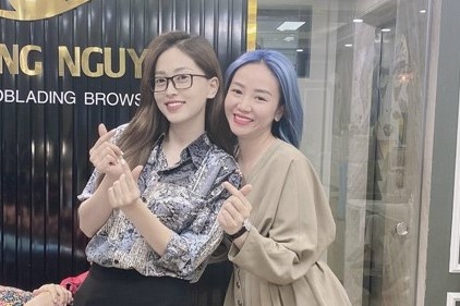 Dia chi lam chan may nano ombre duoc sao Viet lua chon hinh anh