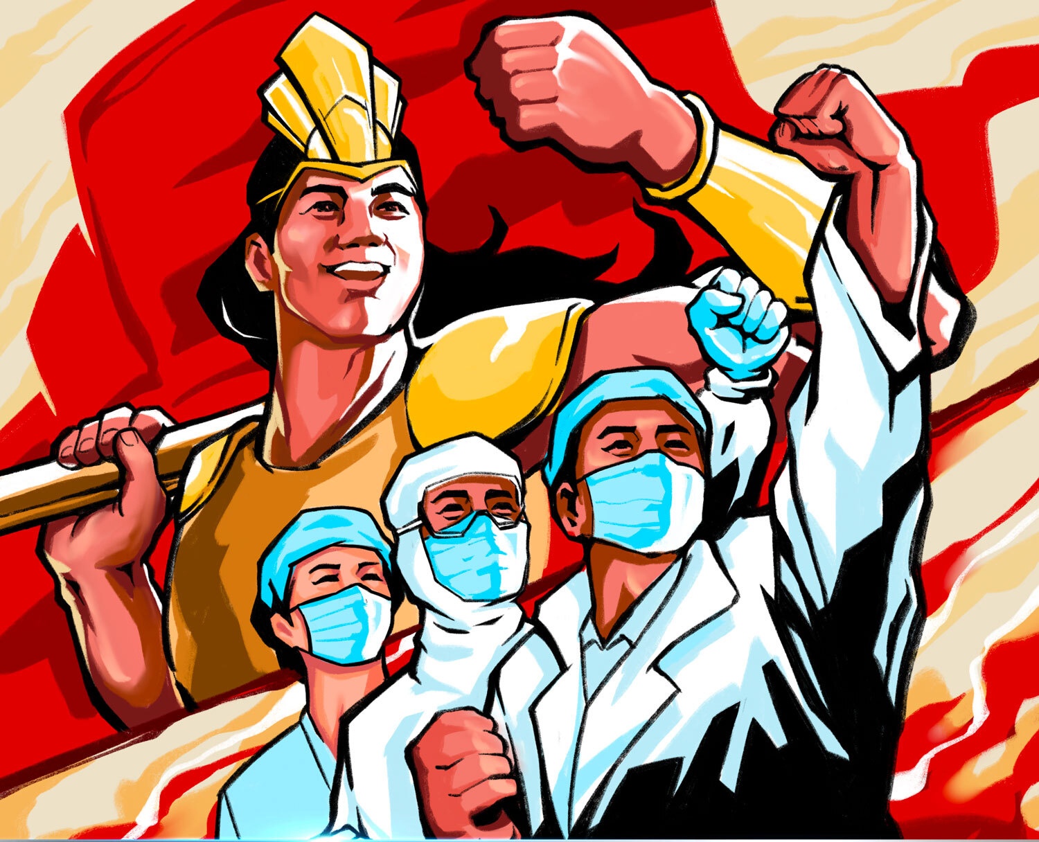 Tinh than chong dich cua y bac si tuyen dau hinh anh