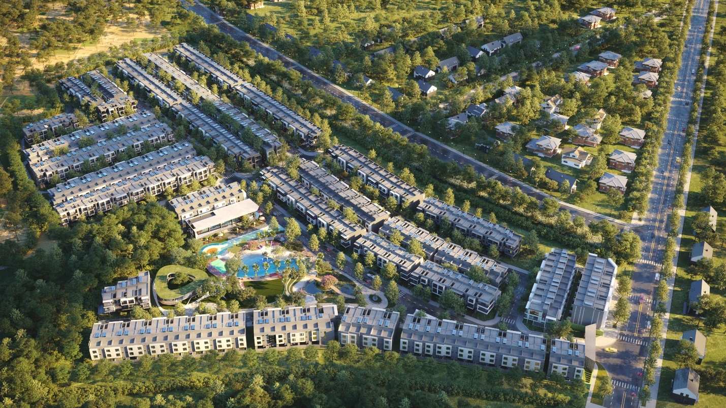 Du an nha o khep kin, cong vien 4.000 m2 tai Binh Duong hinh anh