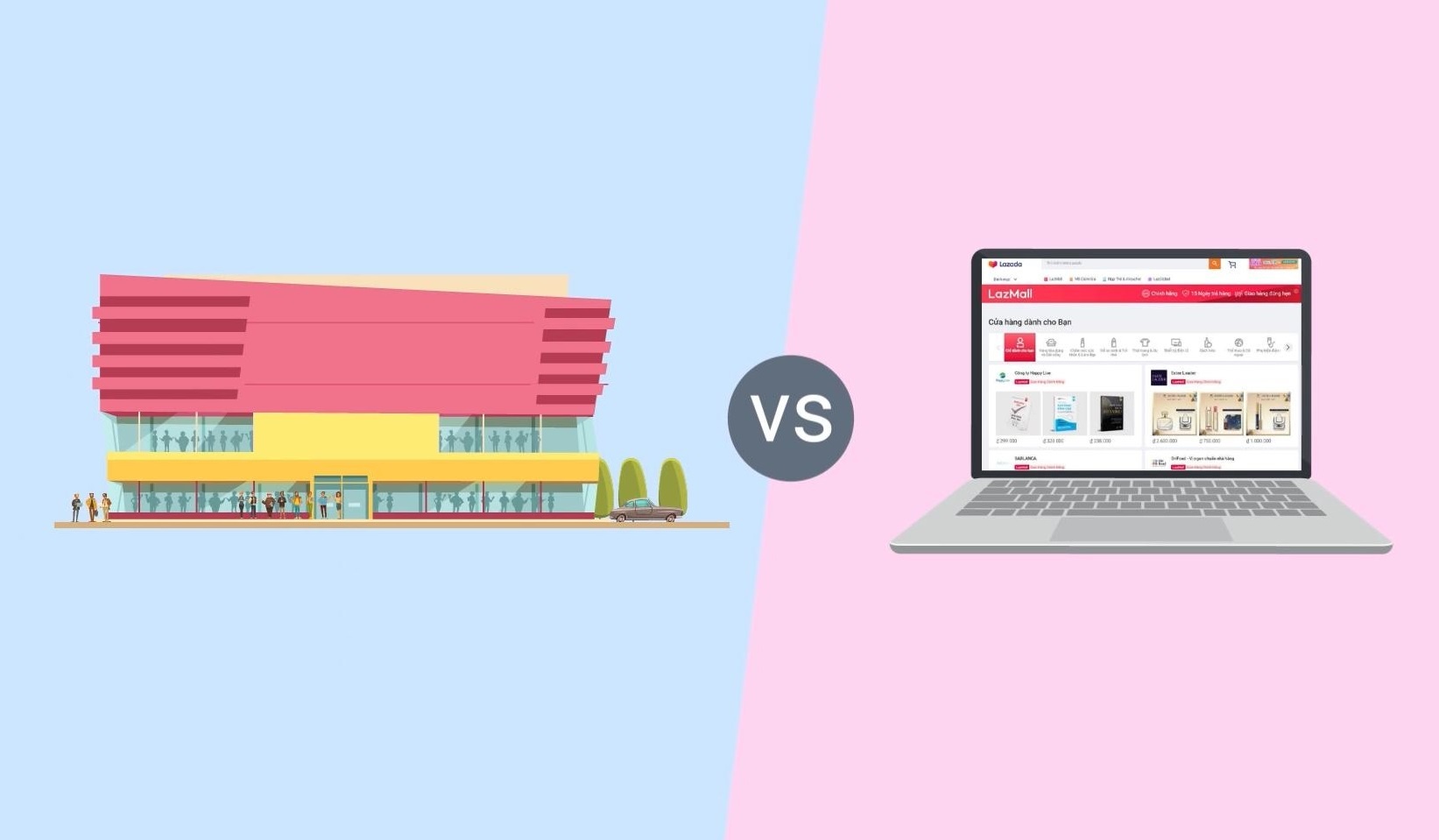 Trung tam mua sam online va truyen thong khac nhau the nao? hinh anh