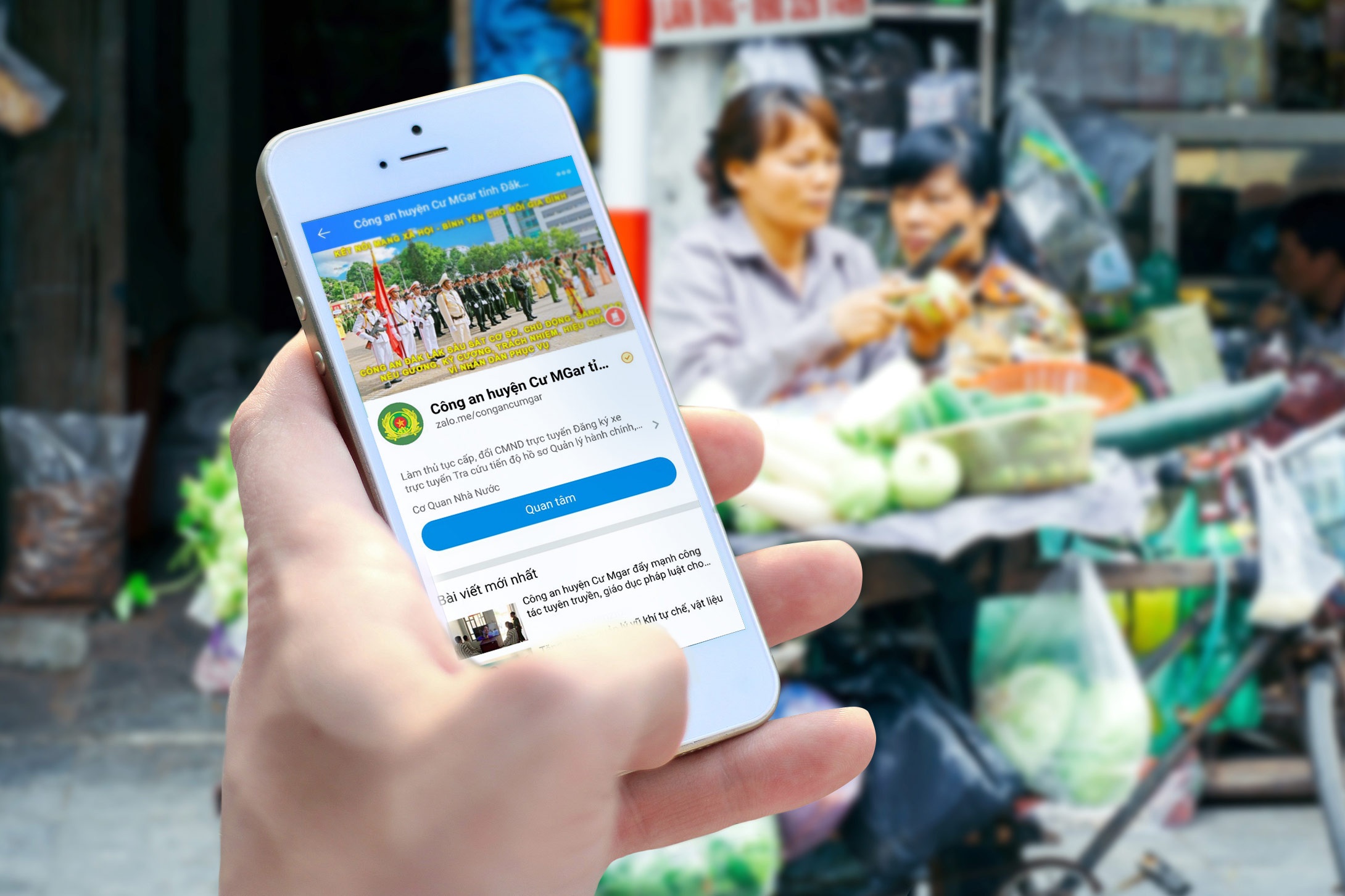 Cong an xa o Dak Lak trien khai mo hinh 'Ket noi Zalo an ninh' hinh anh