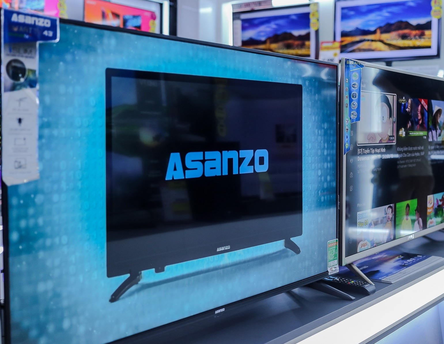 San pham Asanzo len ke tro lai hinh anh