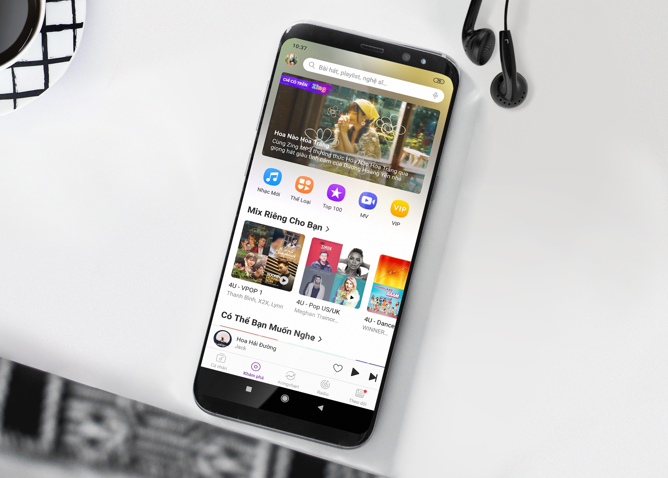 Zing MP3 cap nhat giao dien, ung dung AI de tang trai nghiem nghe nhac hinh anh