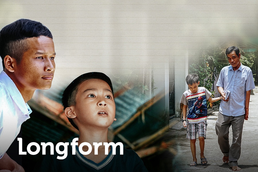 Duong den truong cua nhung dua tre khong me hinh anh