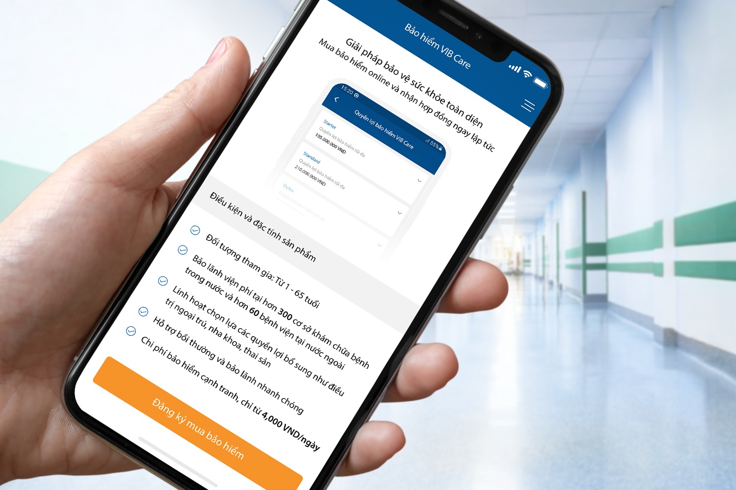 Ngan hang tien phong cung cap bao hiem qua ung dung hinh anh