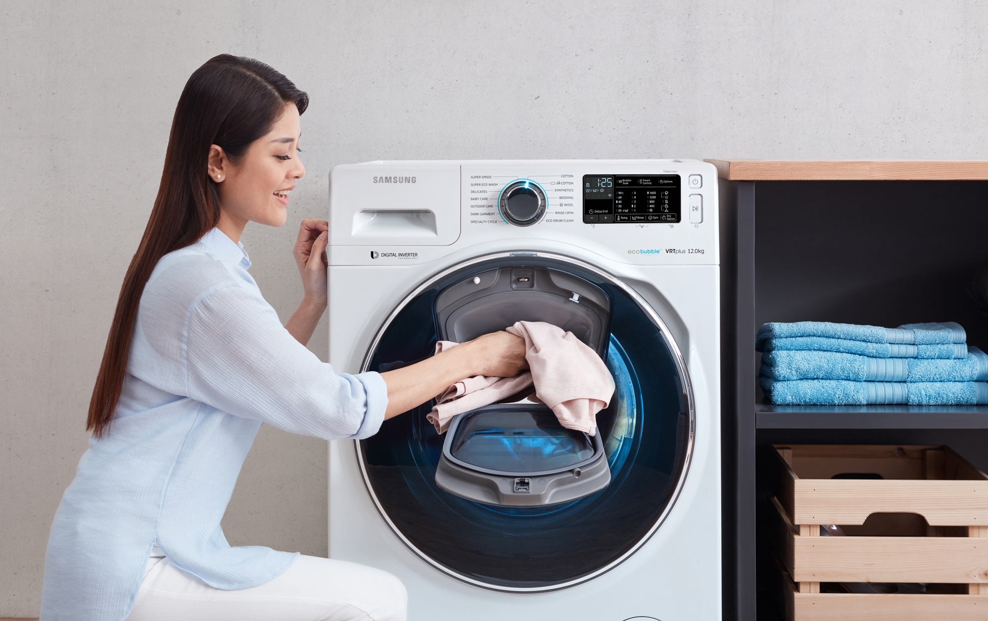 May giat diet khuan bang hoi nuoc, thiet ke de ve sinh hinh anh