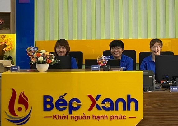 Trai nghiem showroom Bep Xanh 300 m2 tai quan 7 hinh anh