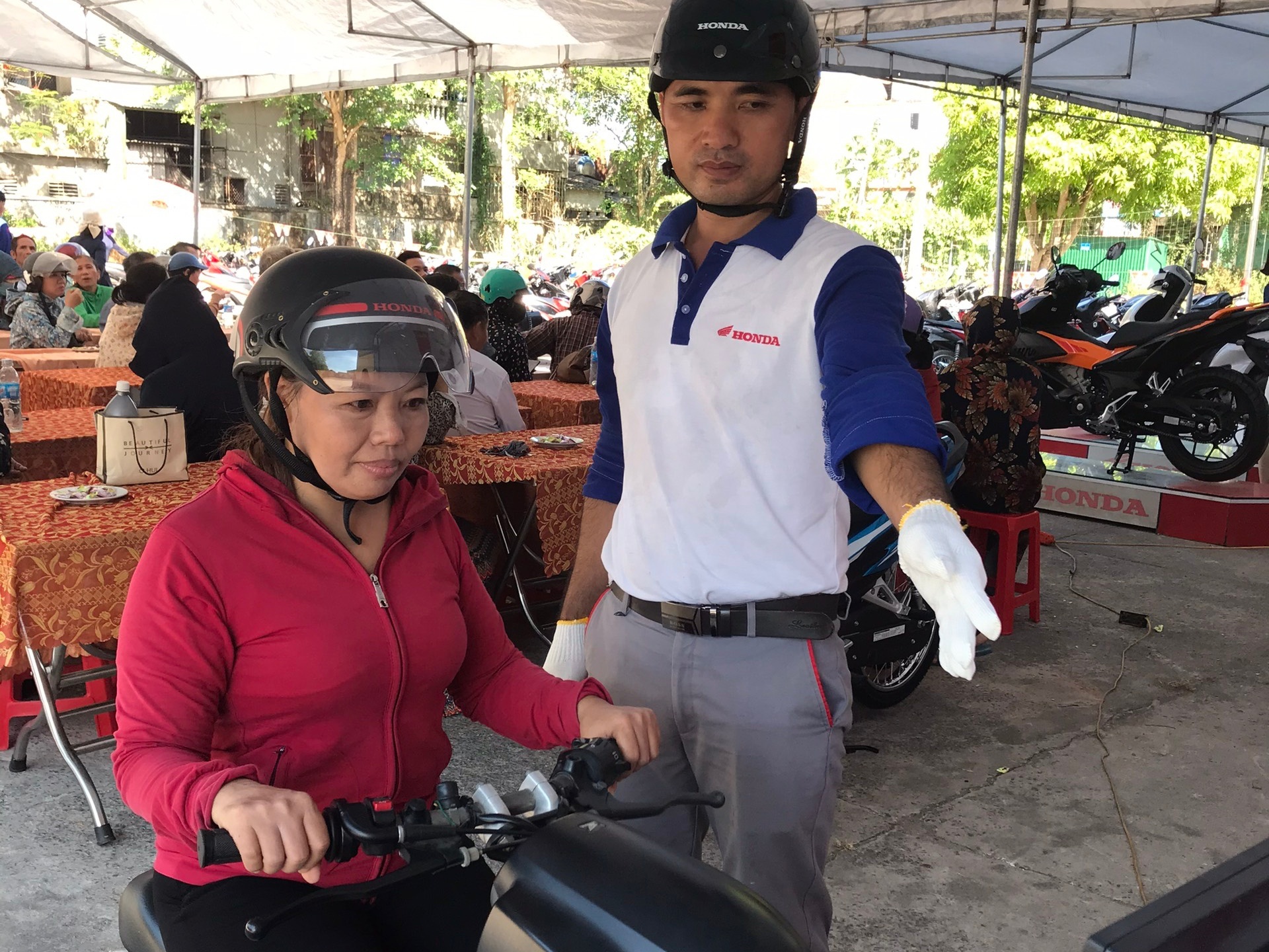 Honda tuyen duong cac HEAD thuc hien tot dao tao lai xe an toan hinh anh