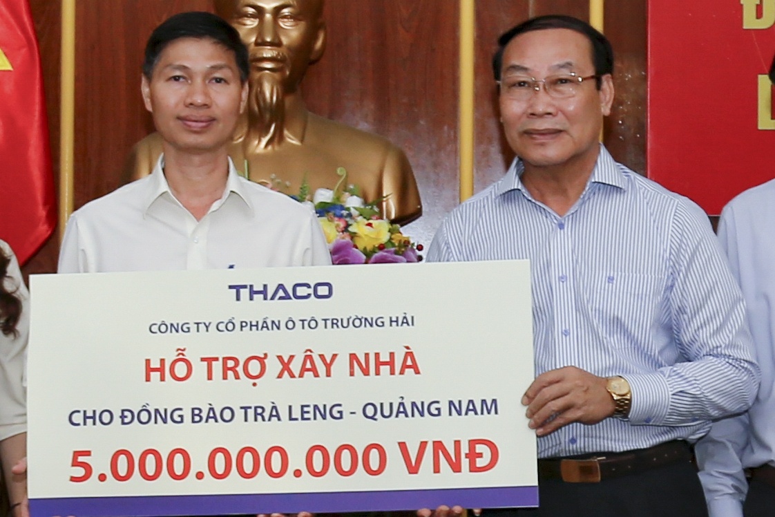 Thaco ho tro 5 ty dong xay lang cho nguoi dan Tra Leng hinh anh