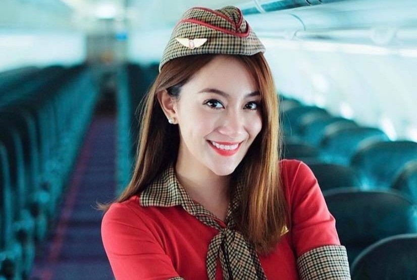 Nhan sac xinh dep cua cac tiep vien Vietjet thi hoa hau hinh anh