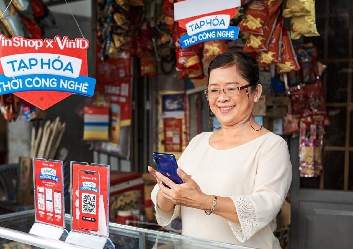 VinShop ket hop Techcombank ho tro von cho chu tap hoa hinh anh