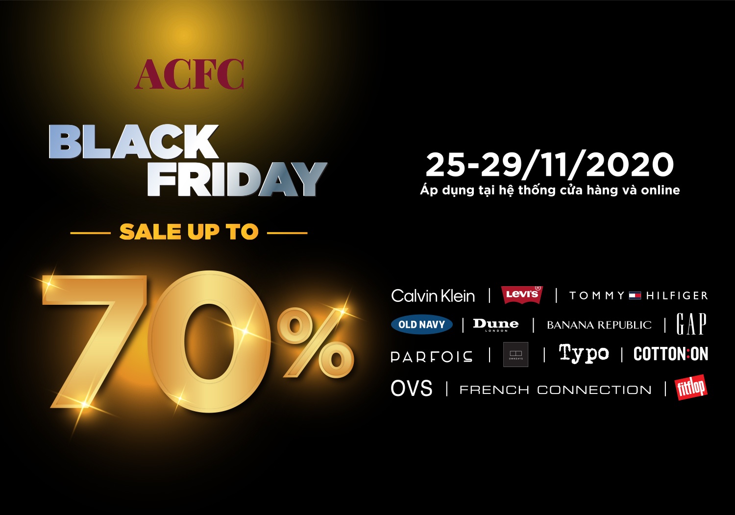 Loat thuong hieu tu ACFC uu dai den 70% dip Black Friday hinh anh