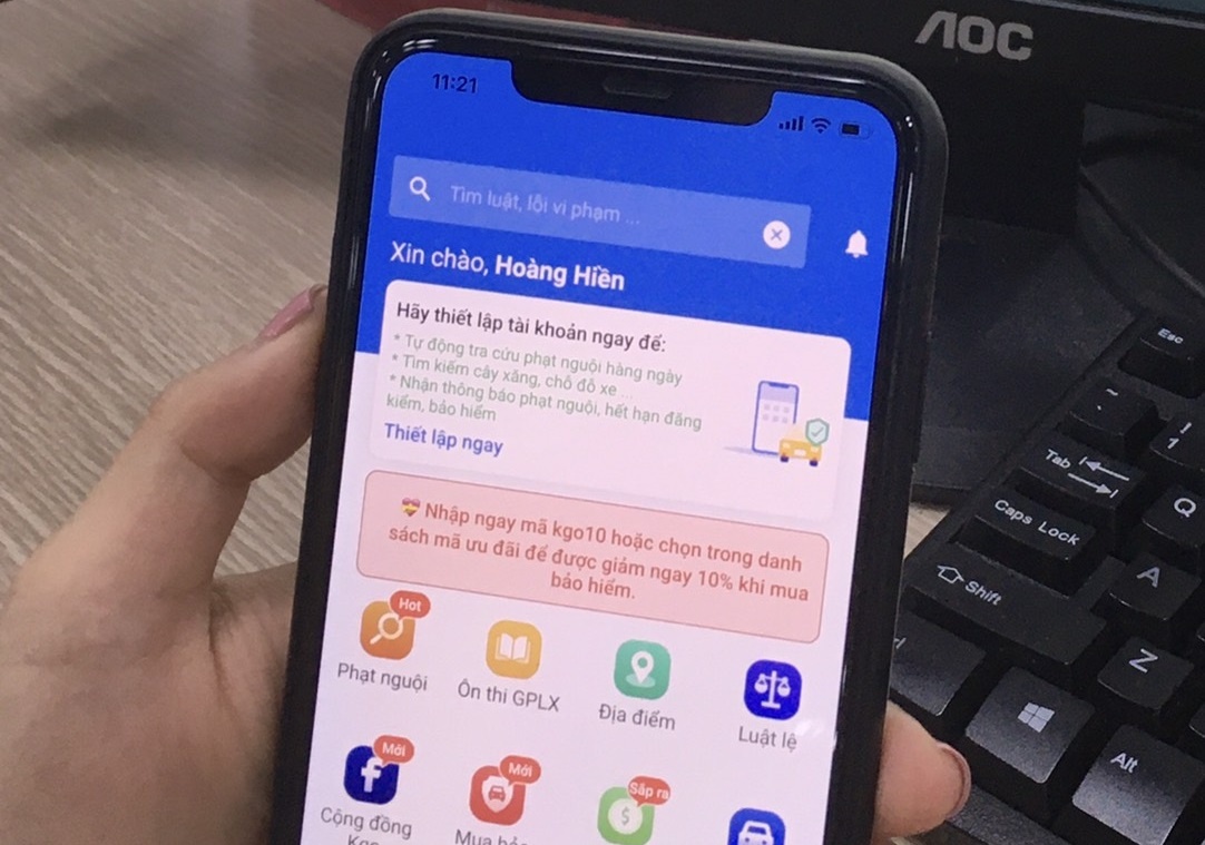 Cach tra cuu phat nguoi, lai xe an toan bang ung dung di dong hinh anh